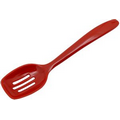 7 1/2 Red Melamine Mini Slotted Spoon 200 Count